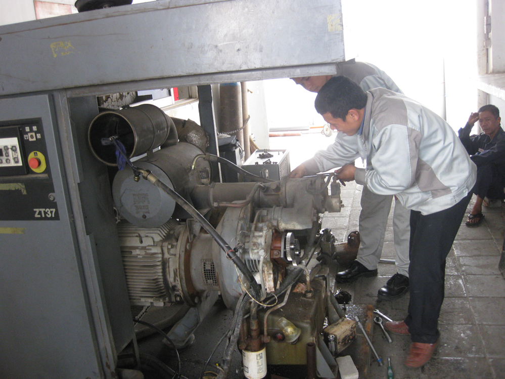 máy dừng hoạt động